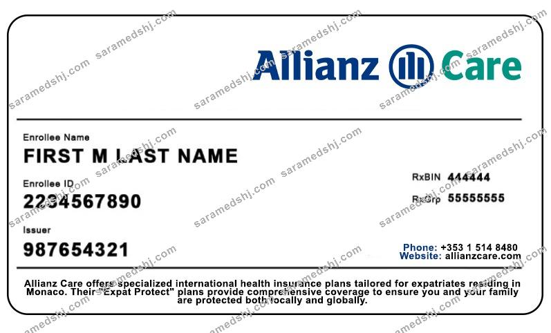 Monaco health insurance card